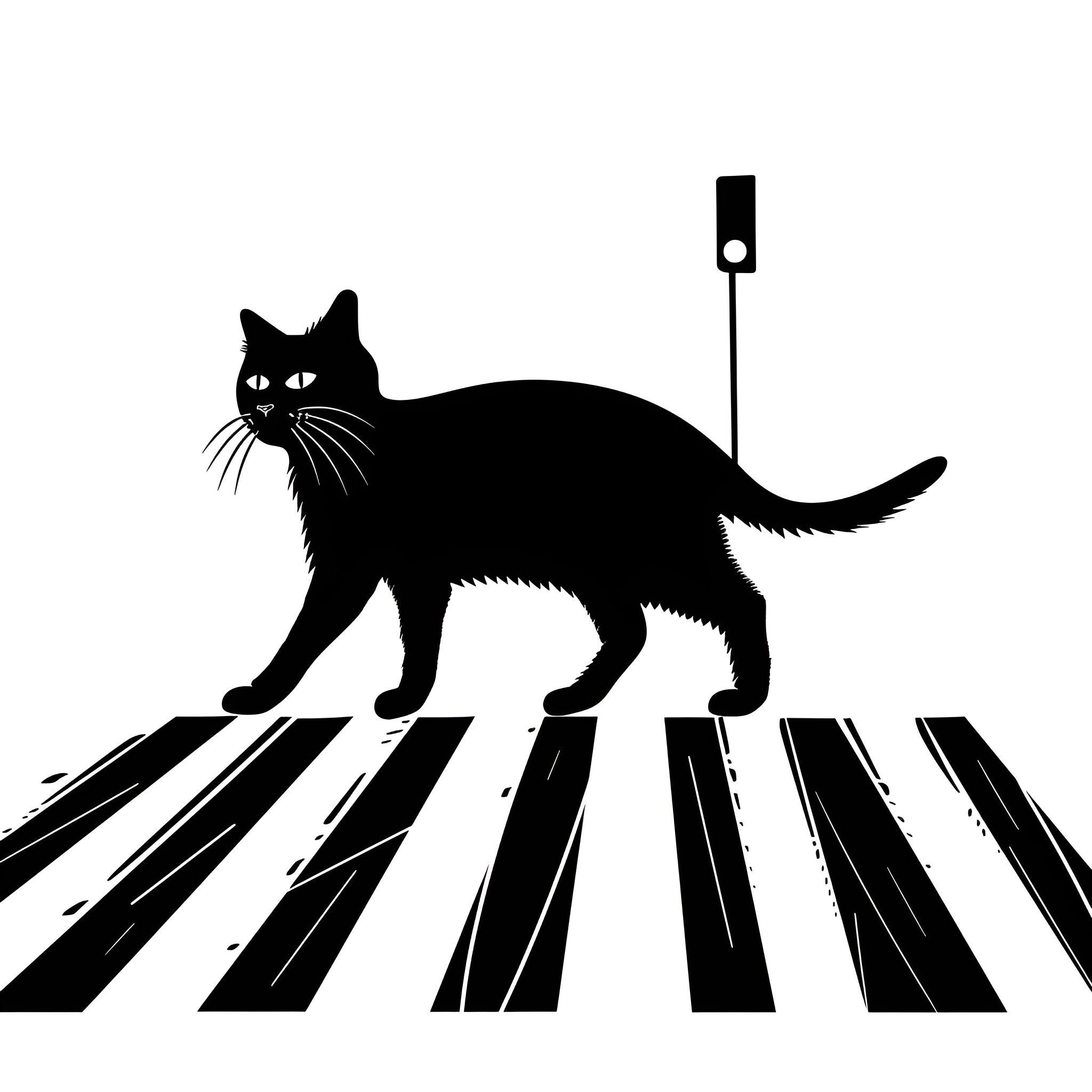 Halloween cat crossing piano keys Drawing Idea (free black-and-white line drawing printable PDF for all, from beginners to advanced learners, including children, teens, adults, and seniors)