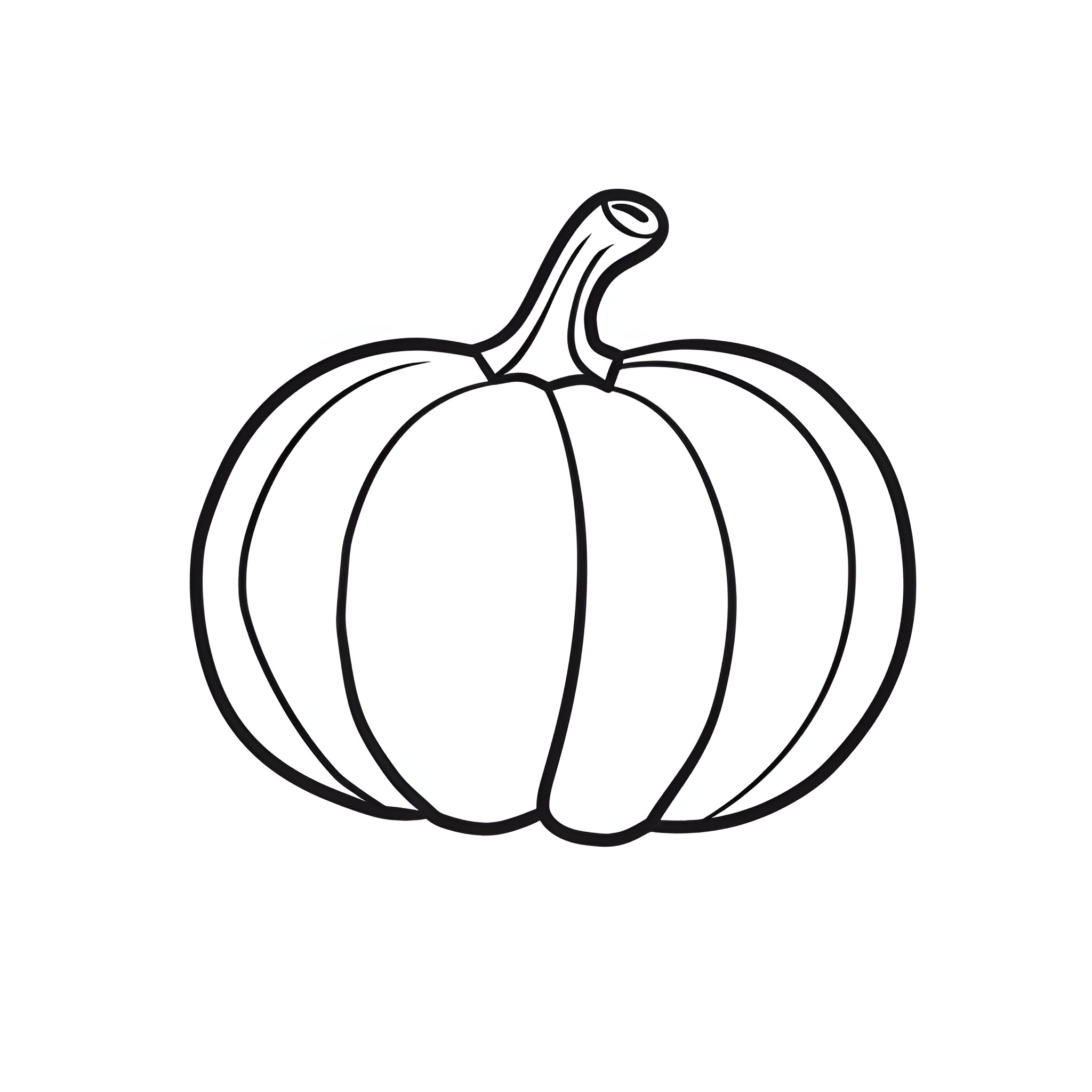 Pumpkin line art illustration Drawing Idea (free black-and-white line drawing printable PDF for all, from beginners to advanced learners, including children, teens, adults, and seniors)