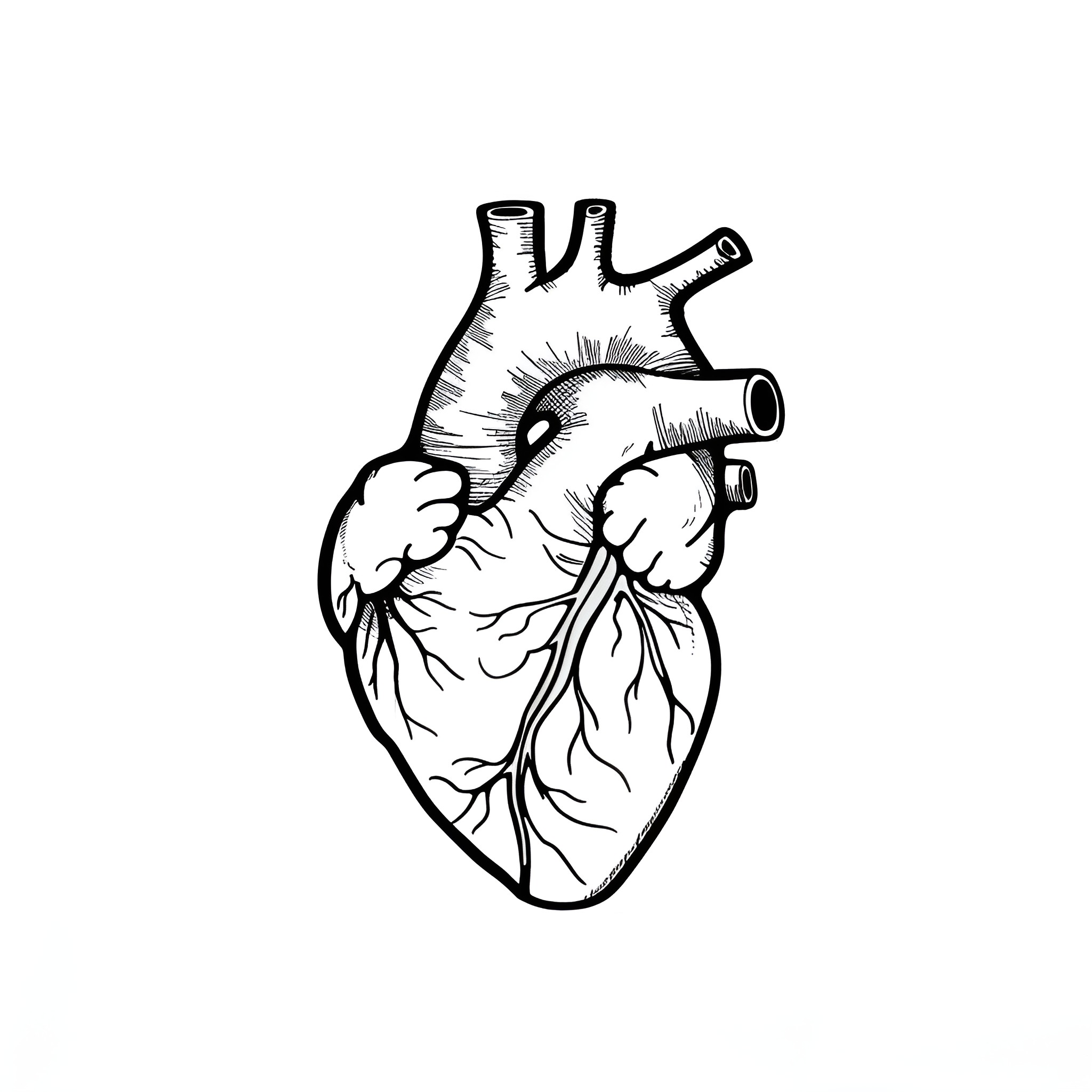 Heart overcoming challenges Drawing Idea (free black-and-white line drawing printable PDF for all, from beginners to advanced learners, including children, teens, adults, and seniors)