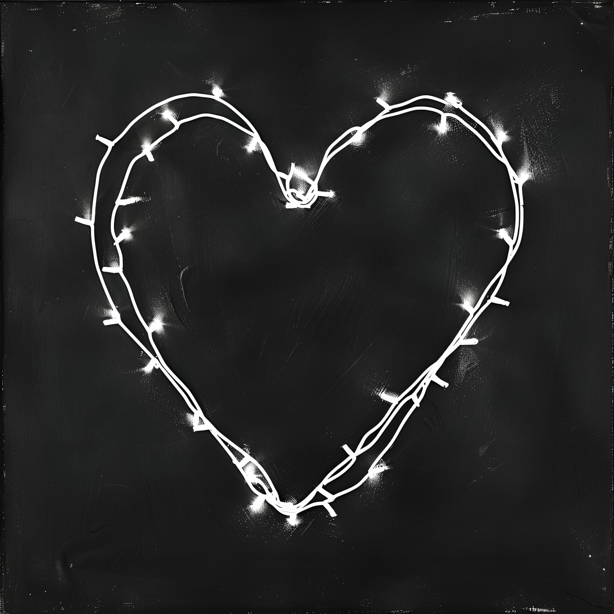 Heart of Lights Drawing Idea (free black-and-white line drawing printable PDF for all, from beginners to advanced learners, including children, teens, adults, and seniors)