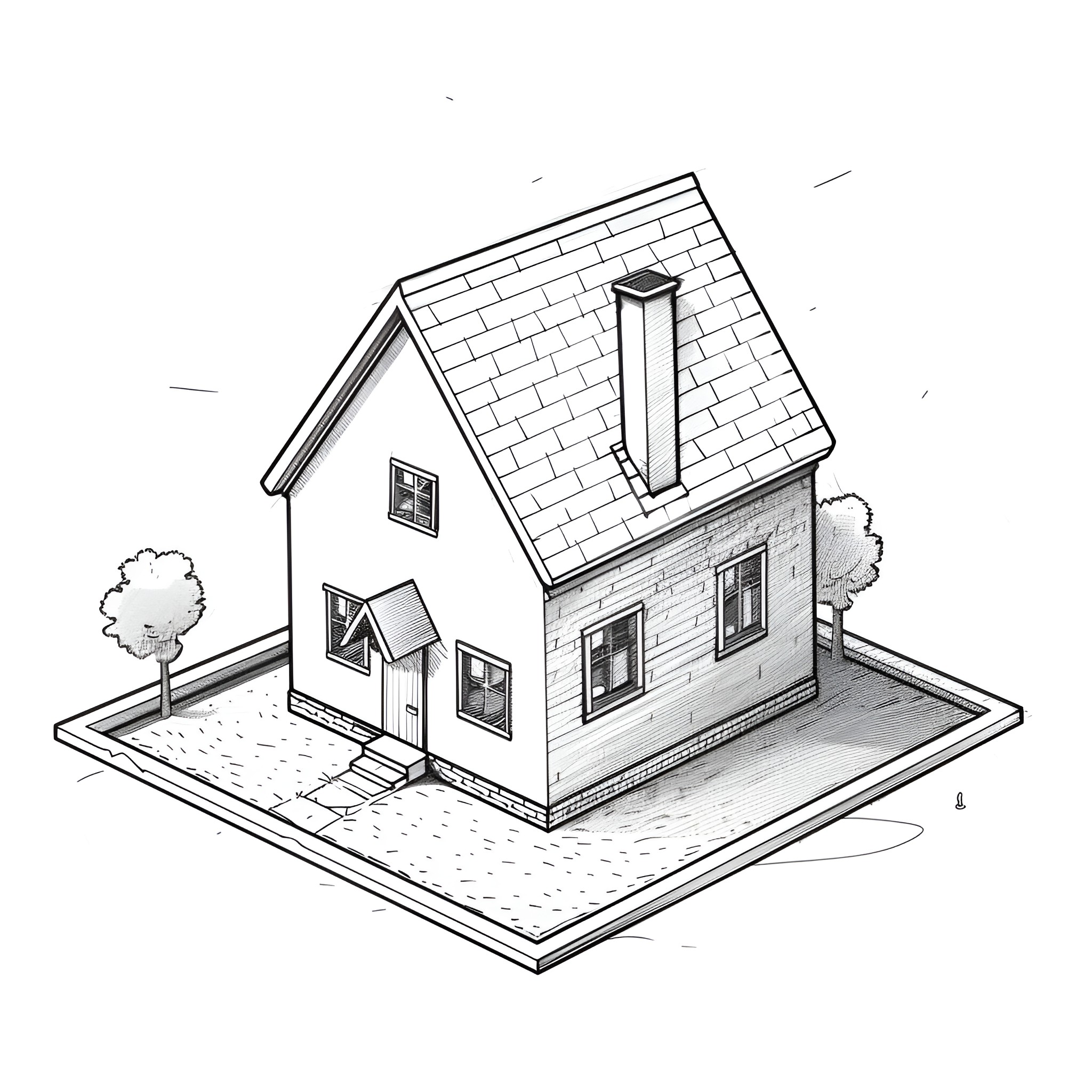 72 Best Easy House Drawing Ideas Drawing Ideas Free Printable PDFs