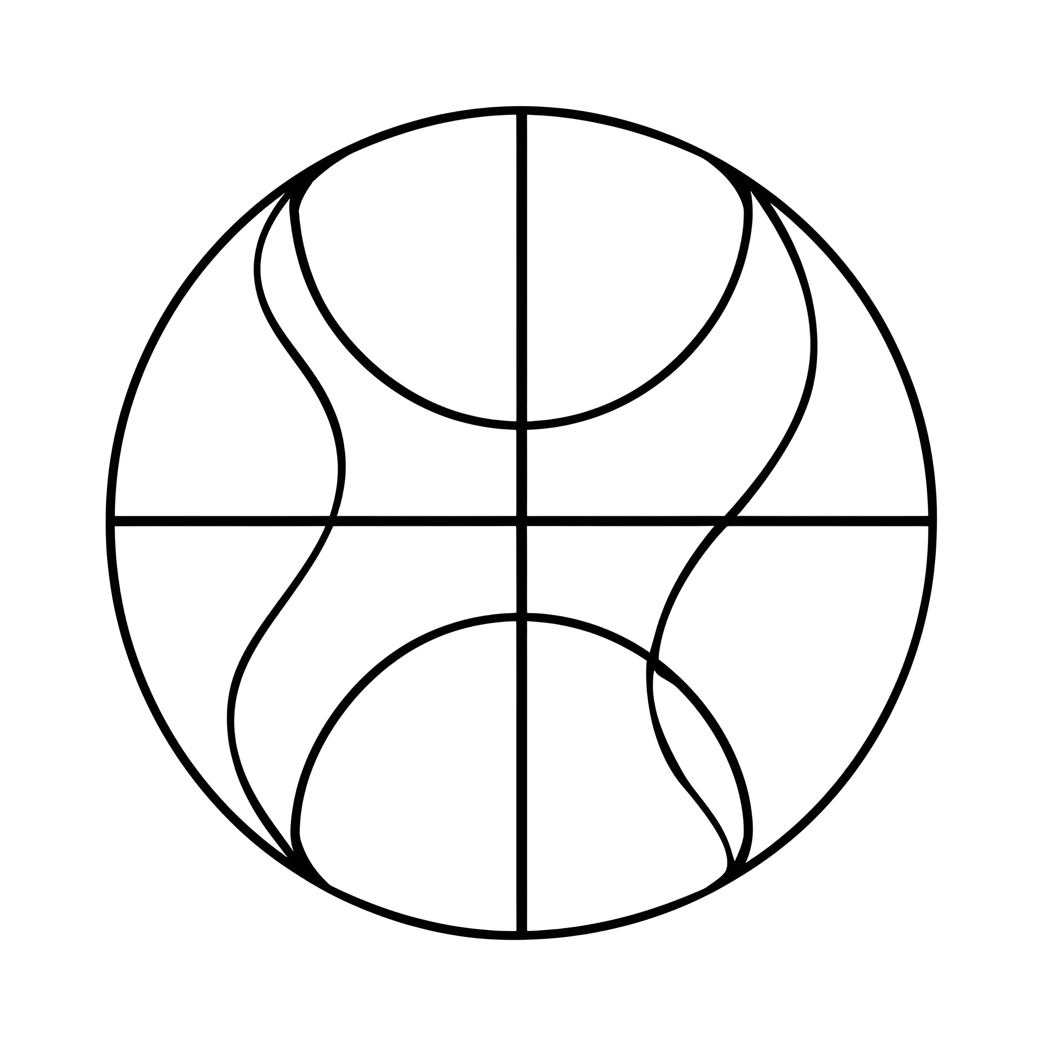 Basketball ball Drawing Idea (free black-and-white line drawing printable PDF for all, from beginners to advanced learners, including children, teens, adults, and seniors)
