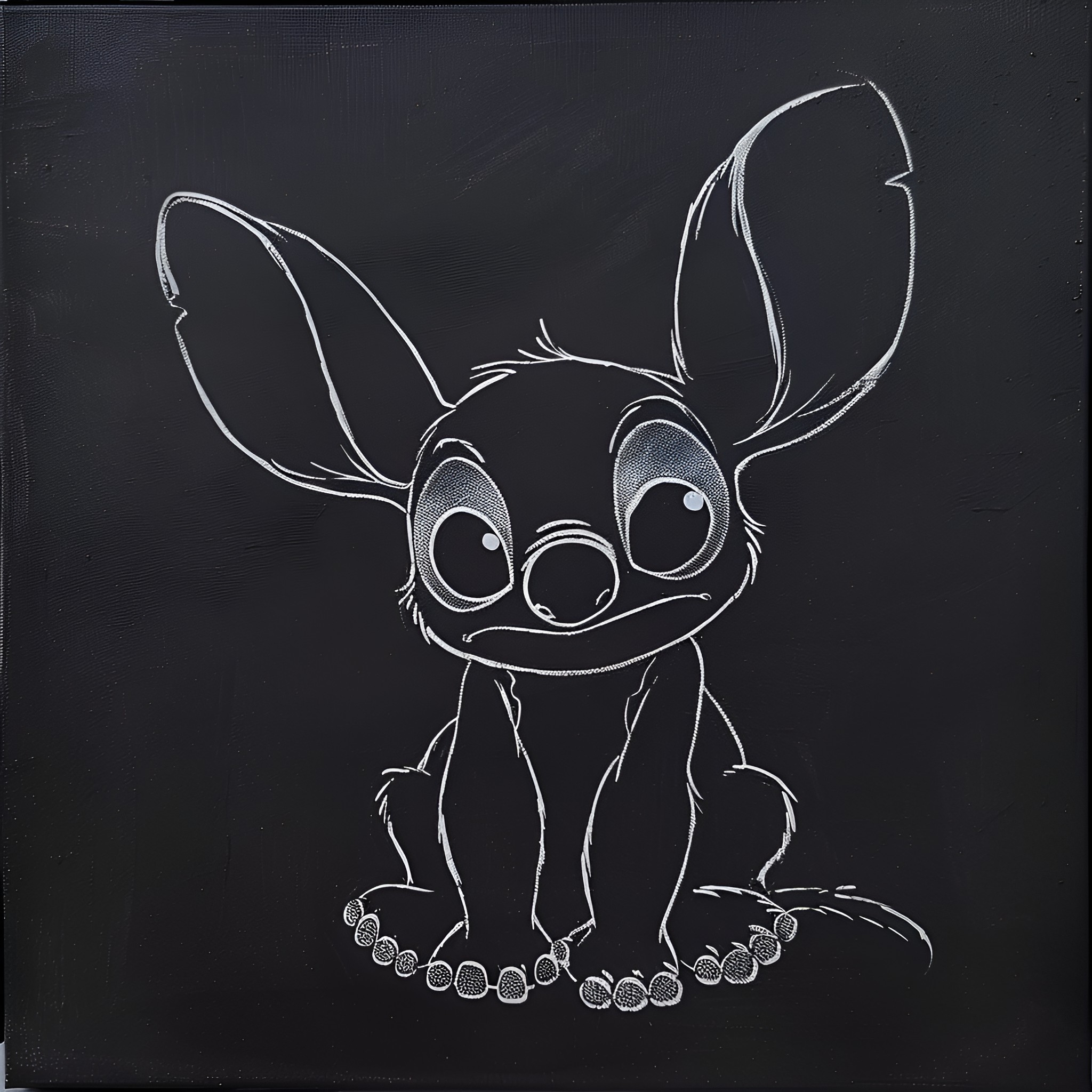 Lilo & Stitch: Playful Alien Companion Drawing Idea (free black-and-white line drawing printable PDF for all, from beginners to advanced learners, including children, teens, adults, and seniors)