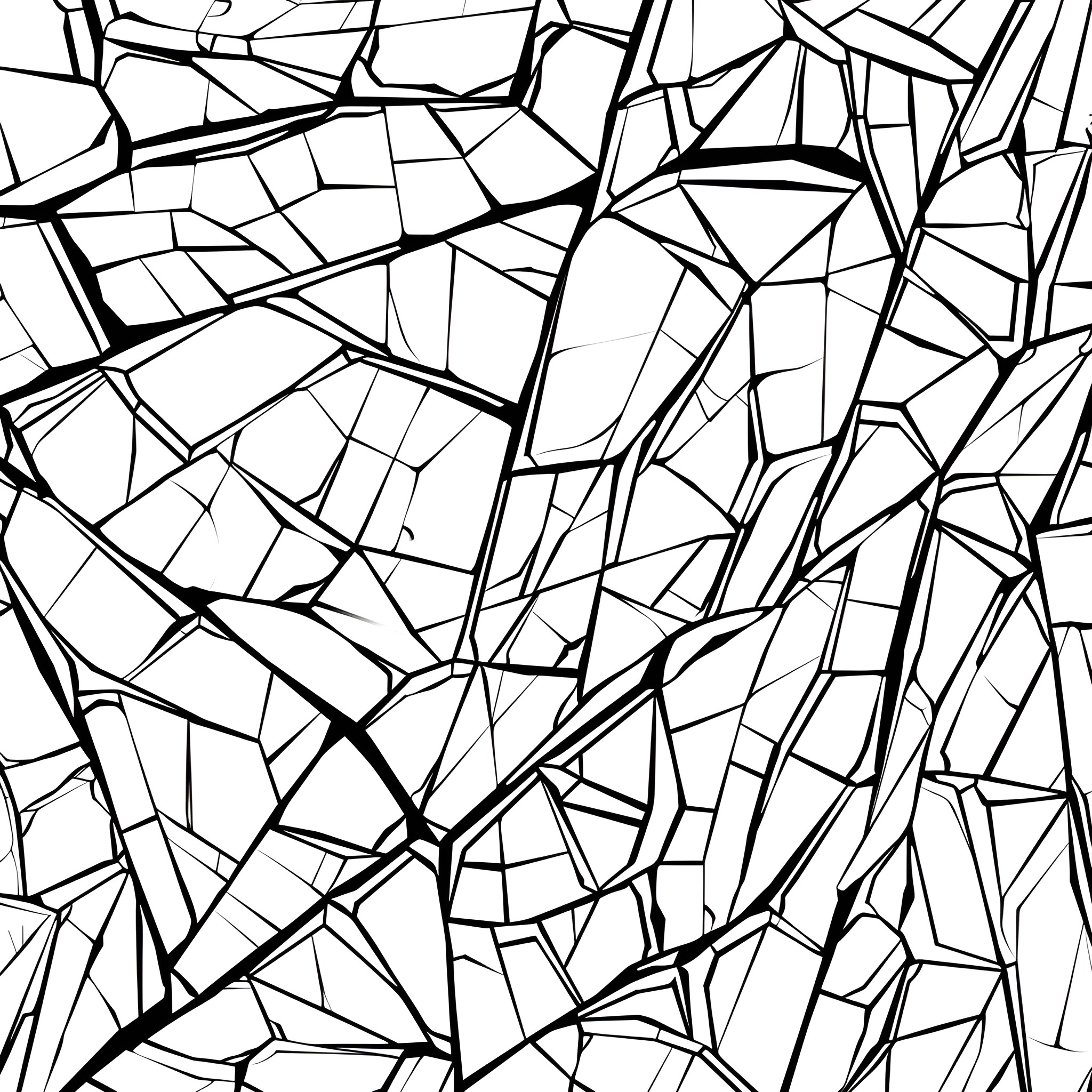 Pattern of abstract geometric shapes Drawing Idea (free black-and-white line drawing printable PDF for all, from beginners to advanced learners, including children, teens, adults, and seniors)