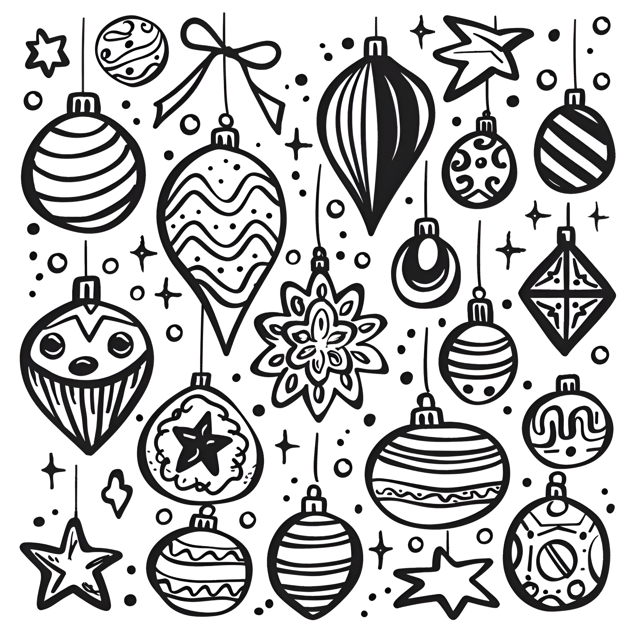 Ornaments with diverse patterns and designs Drawing Idea (free black-and-white line drawing printable PDF for all, from beginners to advanced learners, including children, teens, adults, and seniors)