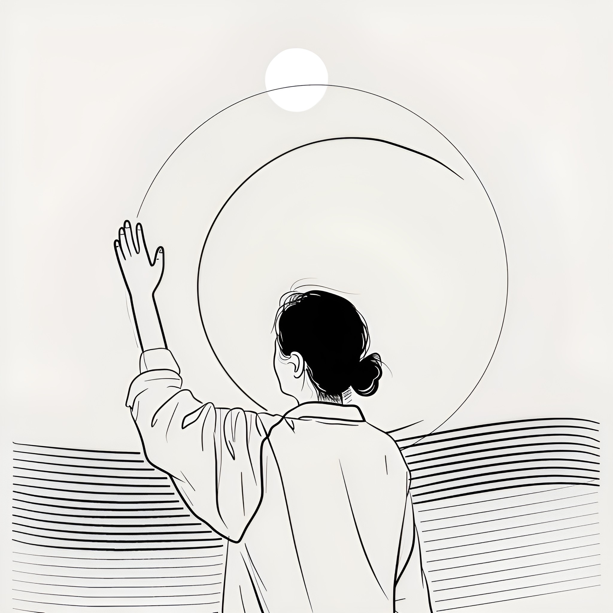 Graduation celebration with gesture of triumph Drawing Idea (free black-and-white line drawing printable PDF for all, from beginners to advanced learners, including children, teens, adults, and seniors)