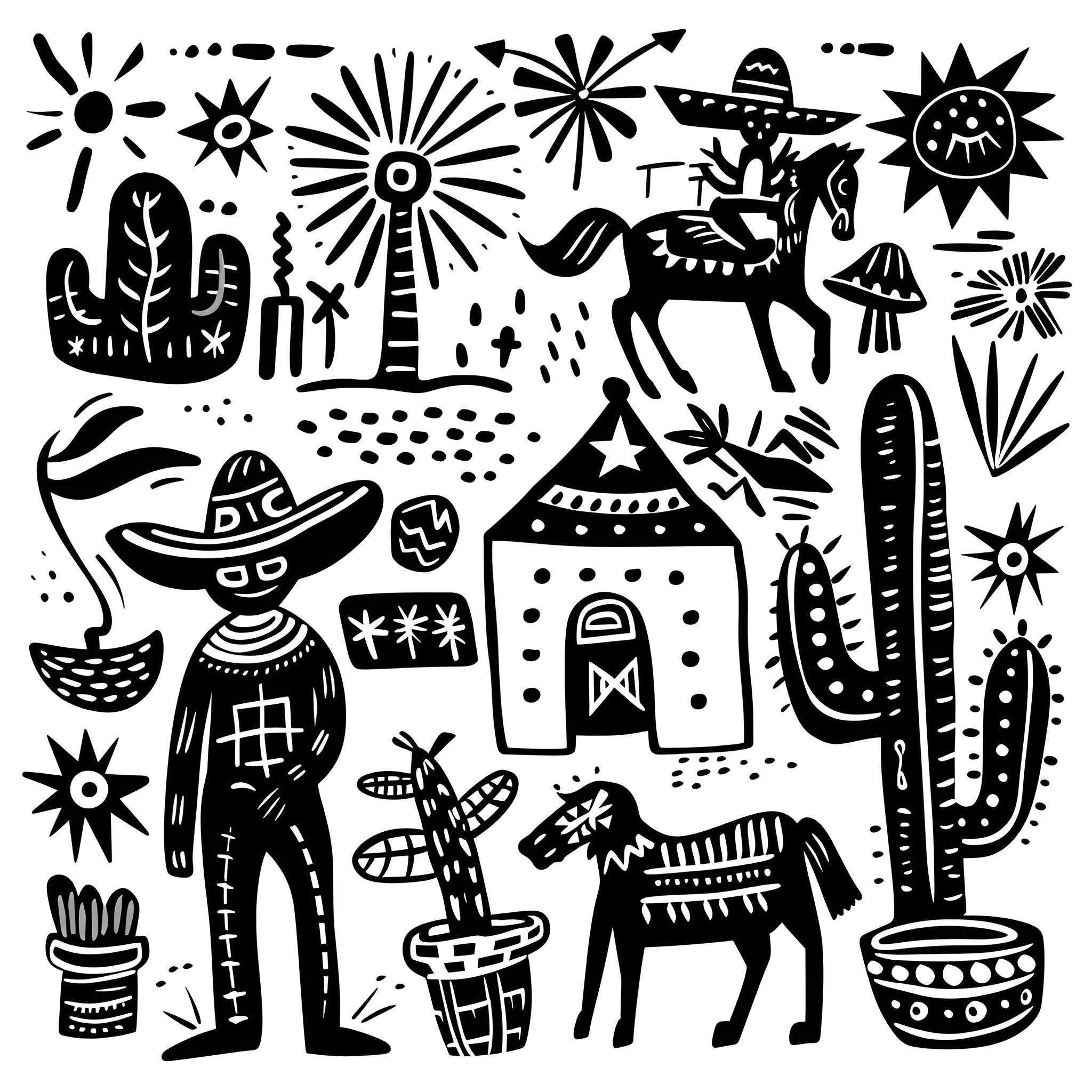 48 Best Easy Mexico Drawing Ideas Drawing Ideas (Free Printable PDFs)